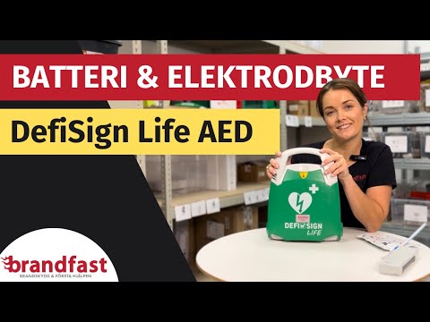 Så byter du batteri och elektroder på DefiSign Life hjärtstartare