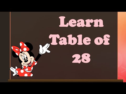 Learn Multiplication - Table of 28 | table of twenty eight |28 ka Table | 28 ka pahada | Maths Table