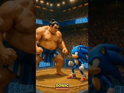 SONIC Vs LUTADOR de Sumô | Com Ajuda de Shadow, Knuckles, Silver e Tails #ia #sonic #brainrot