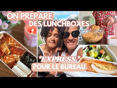 🥗 On prépare des lunchboxes rapides et délicieuses 🥟 | + NEW office tour ! 🎀💡🗄️