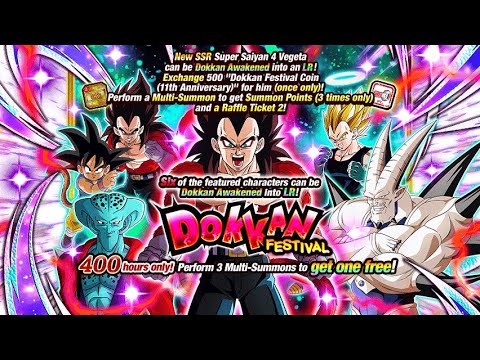 LR SSJ4 Vegeta + SSJ4 Goku DFE Summons! DBZ Dokkan Battle