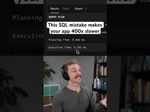 SQL making your app 400x slower