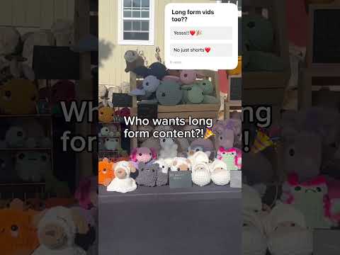 Long vids?❤️ #crochet #trending #foryou #fyp #amigurumi #market #vlog #poll #question #content