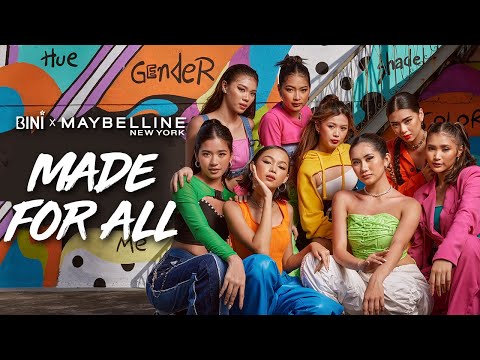 #BINI : &#39;Made For All&#39; Official Music Video | #BINIxMaybelline