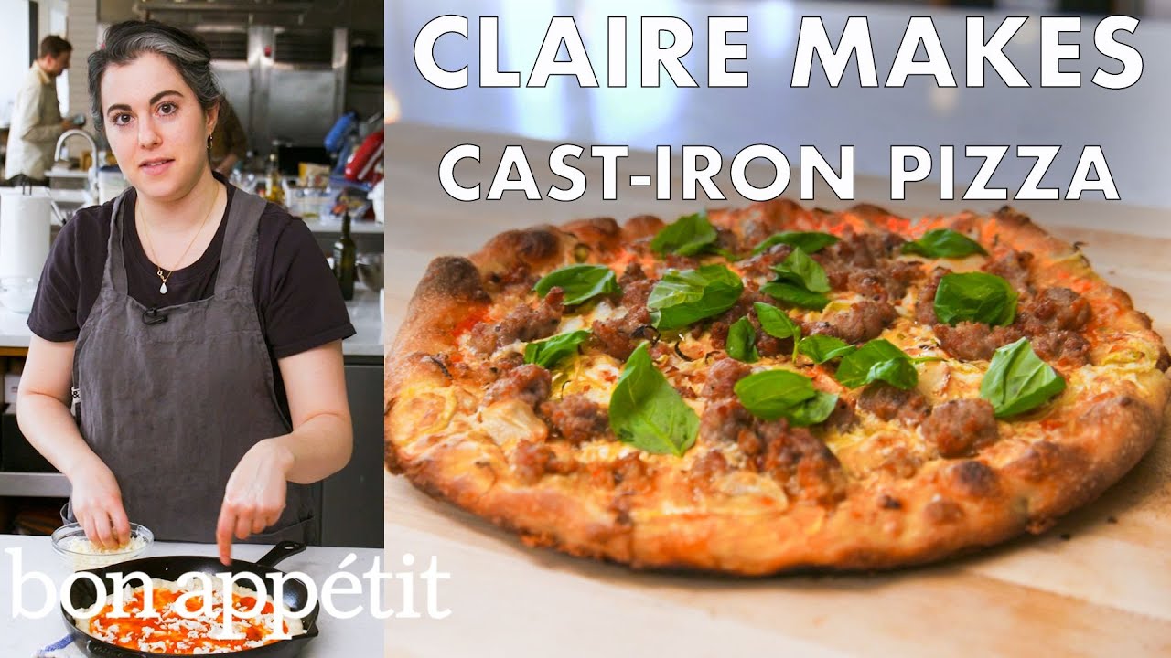 Claire Makes Cast-Iron Skillet Pizza From the Test Kitchen