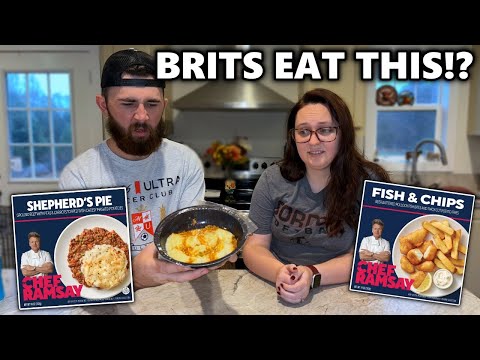 Americans Try Gordon Ramsay's Frozen British Meals for the First Time!