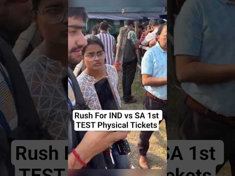 Heavy Rush For IND vs SA 1st TEST Match in Eaden Garden Tickets #shorts