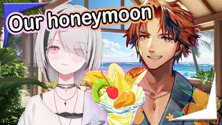 Roberu and Asumi casually turn ice cream talk into honeymoon planning【
