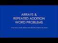 Exploring Arrays and Repeated Addition Strategies