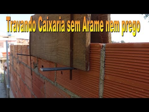 Travando caixaria sem usar arame Nem prego - locking box without using wire or nail