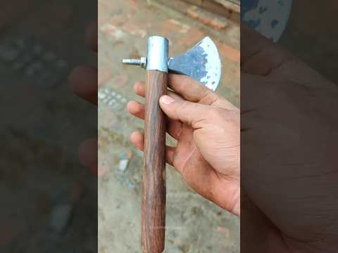 I turned Rusty iron Rod into a Axe