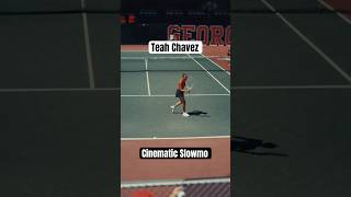 Top D1 Star Slow Motion Serve & Forehand | Teah Chavez of Ohio State