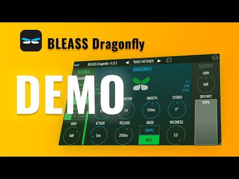 BLEASS Dragonfly demo: when the tremolo is modulated by the bass frequencies