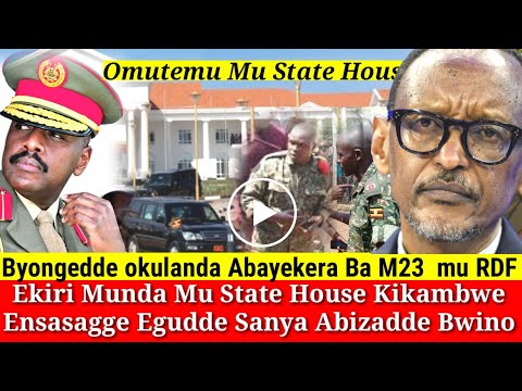 Ekiri Munda Mu State House Kitokota Sanya Abizadde Meeting Enkambwe Okusanyawo Bobi