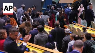 Delegates from multiple nations walk out as Netanyahu addresses UN