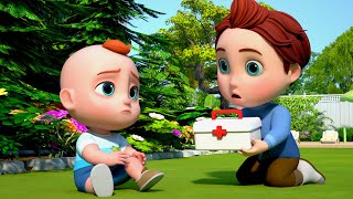 Ai! Bebê levou um dodói! | Canção do dodói na floresta | GoBooBoo em Português