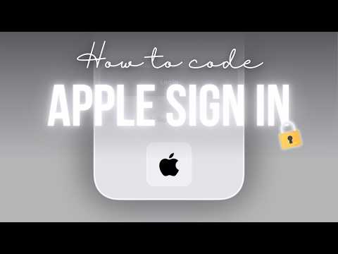 🔒📱 Apple Sign In • Flutter Auth Tutorial