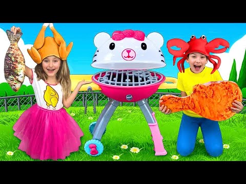 Sasha juega con Toy BBQ y abre Toy Cafe