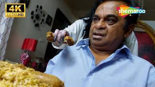 Brahmanandam ne bhoot ko khilayi Biryani 😂 | Asli Jhoot Horror Comedy Scene | Hindi Dubbed Movie