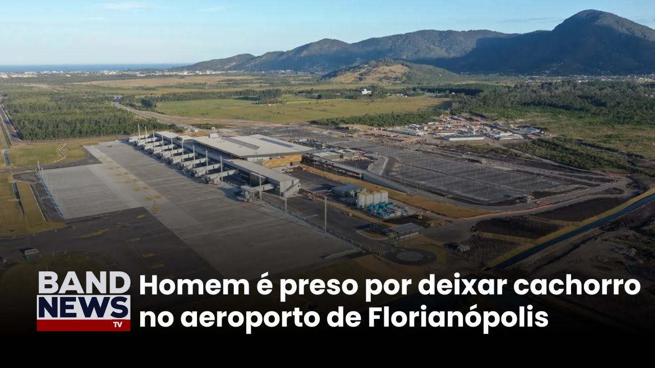 Homem é preso após abandonar cachorro no aeroporto de Florianópolis | BandNews TV