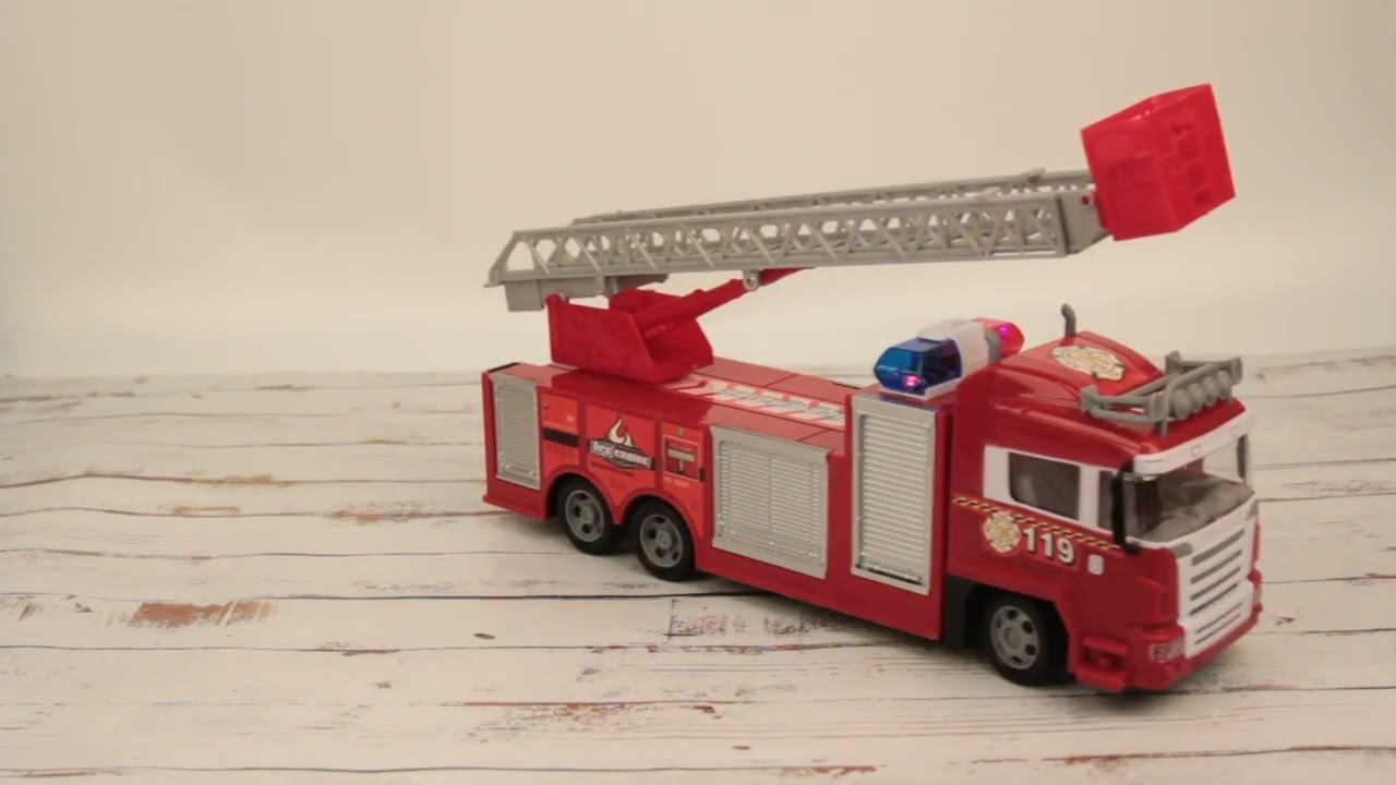 Машина пожарная Lanson Toys р/у акб с 3лет - видео