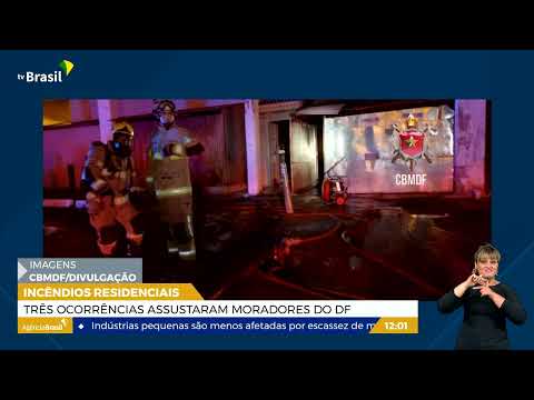 DF | Três incêndios assustam moradores do DF