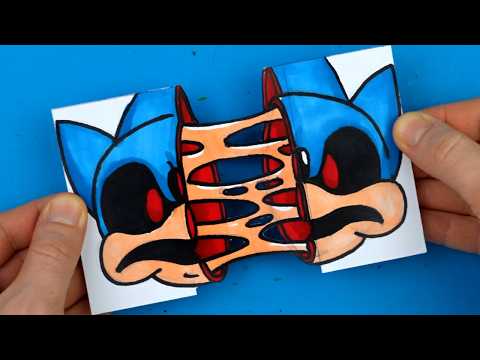 Incredibox Sprunki Sonic.EXE DIY PAPER CRAFTS (+ Tutorials)