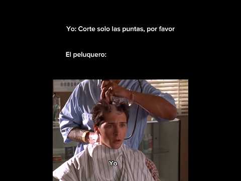 Corte solo las puntas, por favor... El peluquero 💀 #malcolm #reese #peluquero #barbero