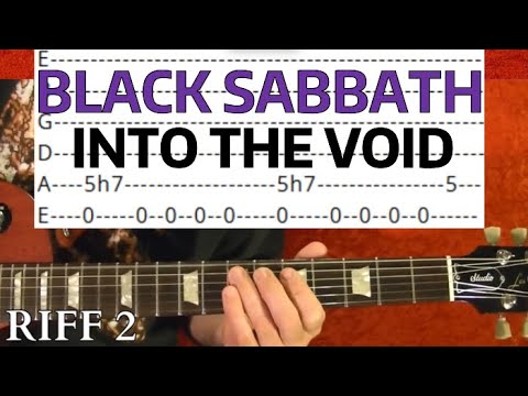 Into the Void - Black Sabbath - Guitar Lesson #guitarlesson #tabs #intothevoid