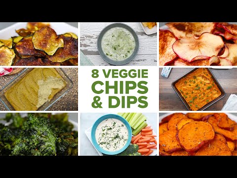 8 Homemade Veggie Chips & Dips