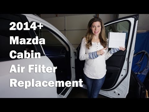 HOW TO REPLACE CABIN AIR FILTER - ALL MAZDA's 2014+