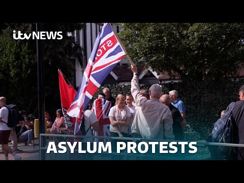 Anti-asylum hotel protesters met by counter-protests | ITV News