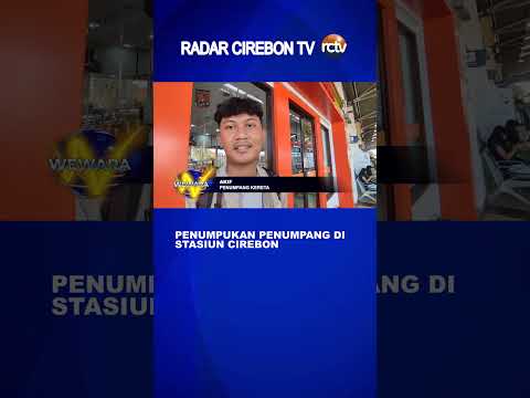 Penumpukan Penumpang di Stasiun Cirebon