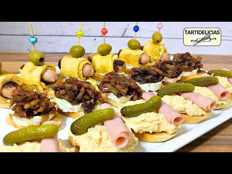 🥪 3 PINCHOS o APERITIVOS FÁCILES que Sorprenderán ❗Sabor Irresistible en cada Bocado