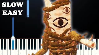 Roblox Doors - Eyestalk Chase Theme (SLOW EASY PIANO TUTORIAL)