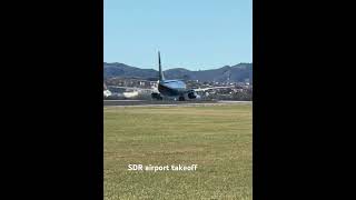 SDR takeoff Ryanair flight