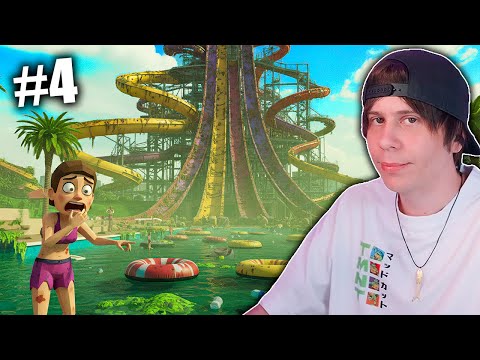 EL PARQUE ACUÁTICO es un DESASTRE 🤡 | WATERPARK Simulator DIA 3 y 4 - RESUMEN