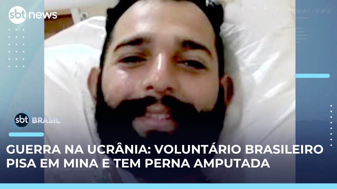 Soldado brasileiro voluntário perde perna em missão na guerra entre Rússia e Ucrânia | SBTBrasil