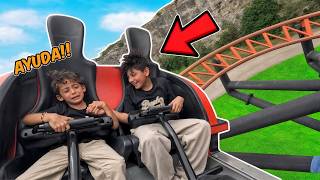 DYLAN LLORA EN LA MONTAÑA RUSA EXTREMA DE SIX FLAGS | Family Juega