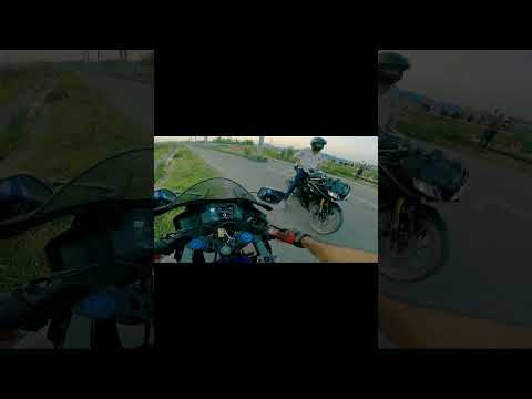 বাইক রেস | Yamaha r15 v3 vs R15 v4 | R15 v4 BS7 | Bike Race #shortsfeed #bikerace #r15v4