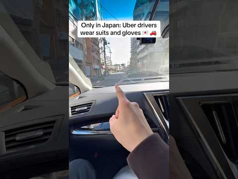 Only in Japan: Uber drivers wear suits and gloves