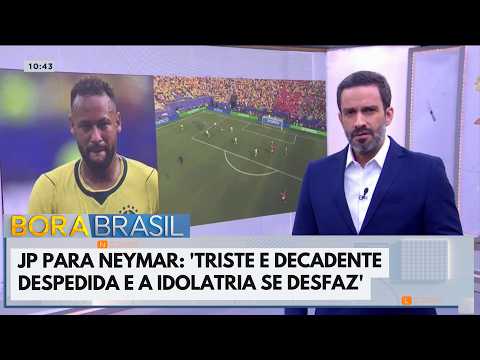 JP manda recado para Neymar: 'Triste e decadente despedida e a idolatria se desfaz'
