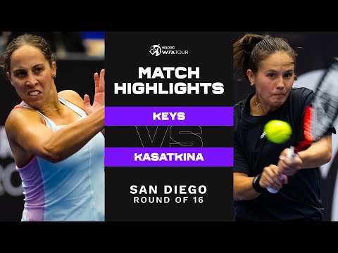 Madison Keys vs. Daria Kasatkina | 2022 San Diego Round of 16 | WTA Match Highlights