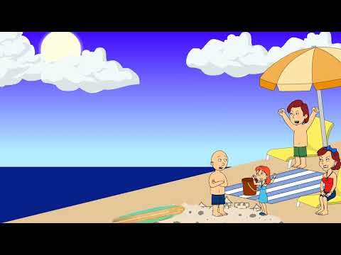 Caillou Ruins Rosie's Sand Castle/Grounded