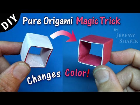 Pure Origami Magic Trick 😲 The Cube Changes Color! 🥵