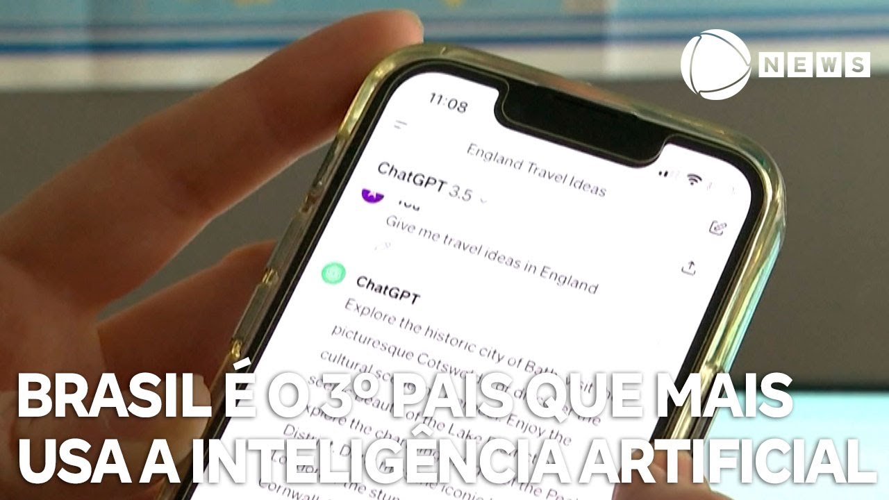 Brasil é o 3º pais que mais usa a inteligência artificial