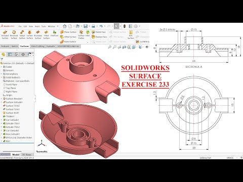 SolidWorks Surface Tutorial Exercise 233