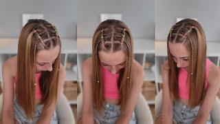Peinado fácil y bonito para niñas / Cute and easy hairstyle tutorial 💗