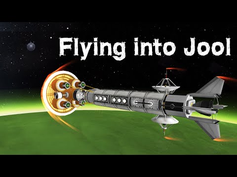 Flying a Space Station through a GAS GIANT! - KSP