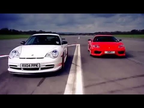 Porsche GT3 vs Ferrari 360 | Top Gear